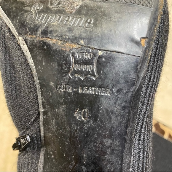 𝅺DI Sandro Supreme Animal Print Black Square Toed Boot - Picture 11 of 11